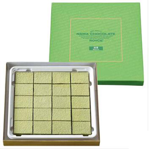 ROYCE进口日本生巧克力抹茶巧克力礼盒125g
